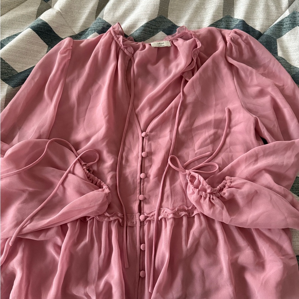 Wilfred Soft Pink Ruffle Blouse